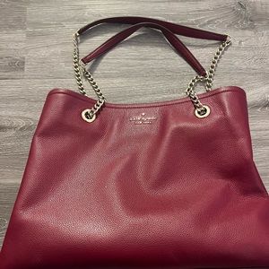 Maroon Kate Spade Purse/tote